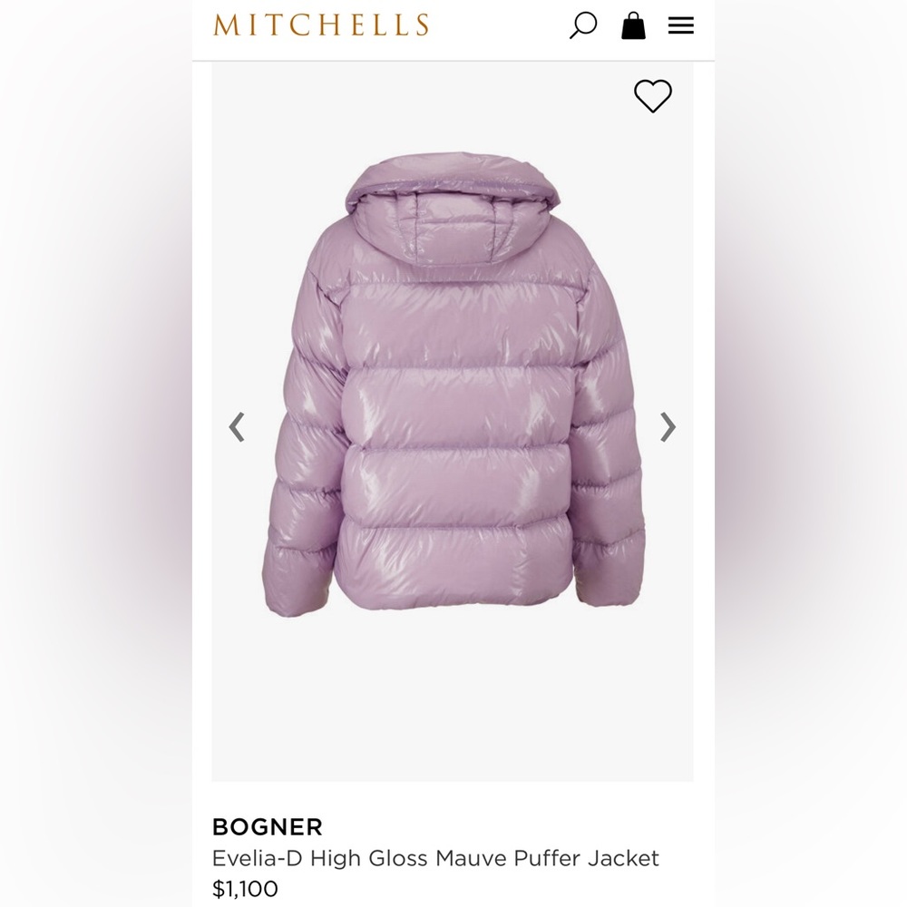 Bogner Lavender Evelia down Size 4 new
